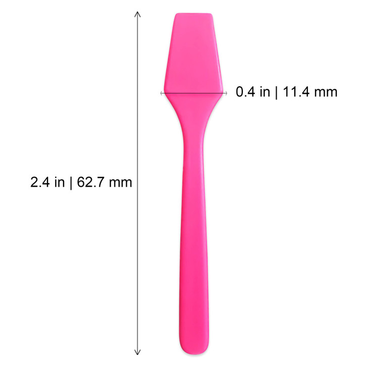 AMT 110 PCS Cosmetic Spatula, 2.5" Make Up Disposable Plastic Spatula, Facial Cream Mask Scoop, Skin Care Plastic Spoon for Mixing & Sampling (110 PC