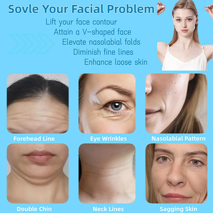 WXYISIVEN Face Lift Tape Invisible, Instant Lifting Invisible Facelift Tapes and V-Shaped Bands Lifter Facial Tools for Wrinkles Eyes Jowls Double Ch