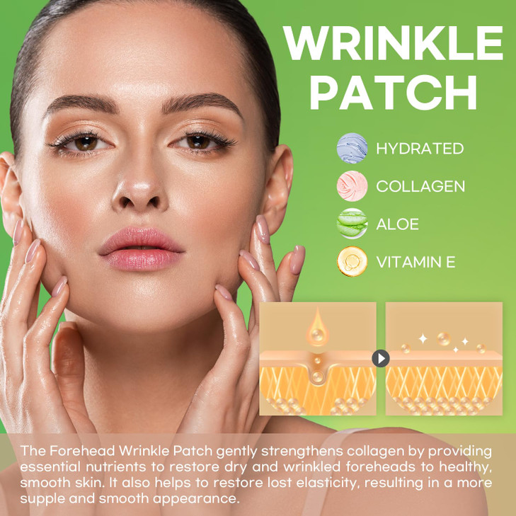 SILKDERMIS Forehead Wrinkle Patches 12Pcs with Smile Line Patches 24Pcs with Aloe, Collagen, Vitamin E, Forehead Wrinkles Treatment and Smile Lines T