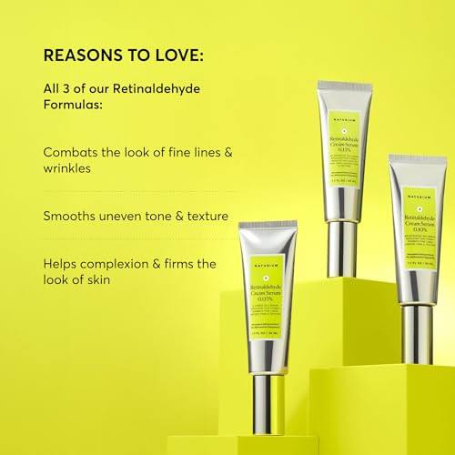 Naturium Retinaldehyde Cream Serum 0.05%, Advanced Anti-Aging & Smoothing Face & Skin Care, 1.7 oz
