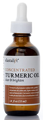 Elastalift Turmeric Oil Facial Skin Care Serum For Face. Antioxidant Moisturizer Skincare Serum Formula W/Rose Extract & Jojoba Oil For Dry Skin, Red