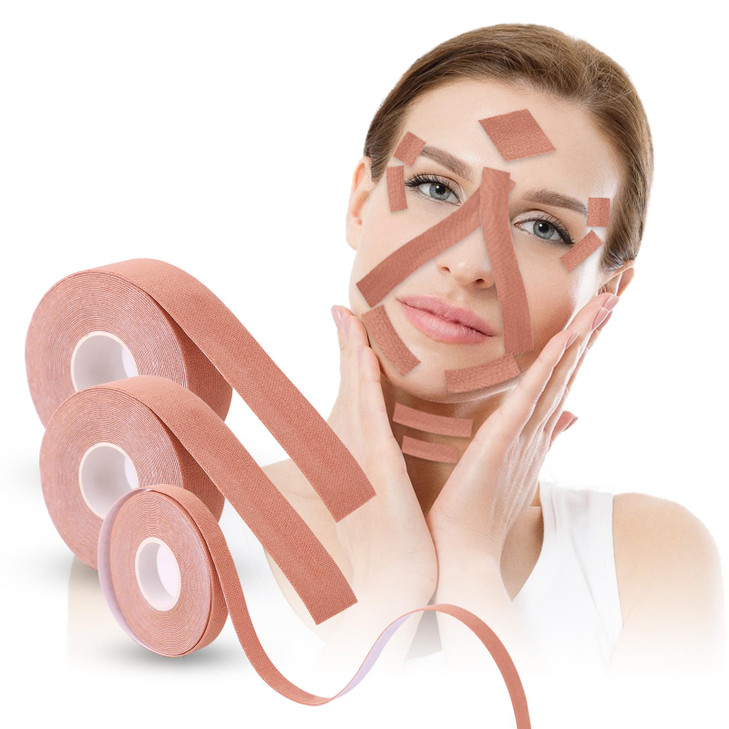 3 Rolls Instant Face Lift Tape, Facial Myofascial Patch for Wrinkles Treatment Sticker for V Line Lifting Sagging Skin, Forehead Fines, Eyelid, Nasol