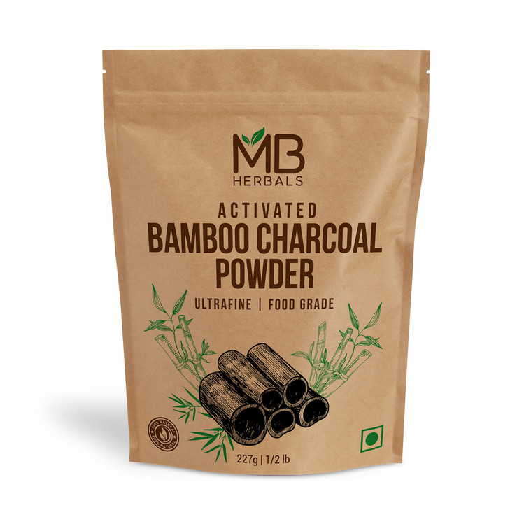 MB Herbals Activated Charcoal Powder 8 oz (227 Gram / 0.5 LB) | Food Grade Bamboo Charcoal Powder | Deep Cleanses & Detoxifies Skin & Hair | Ingredie