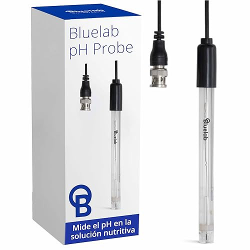 Bluelab PROBPH pH Probe for Water, Replacement Electrode for Meter, Monitor, and Controller with Easy Calibration, Tool for Hydroponic System and Ind