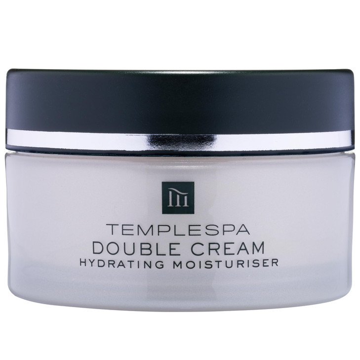 TEMPLESPA | DOUBLE CREAM | Hydrating Day & Night Moisturizer for Dry Skin, Phirmaderm Complex, Nourishing & Rich for Dehydrated Skin, Natural Ingredi