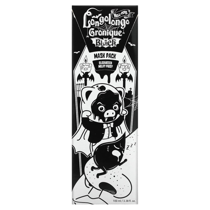 Elizavecca Milky Piggy Hell Pore Longo Longo Gronique Black Charcoal Blackhead Remover Mask