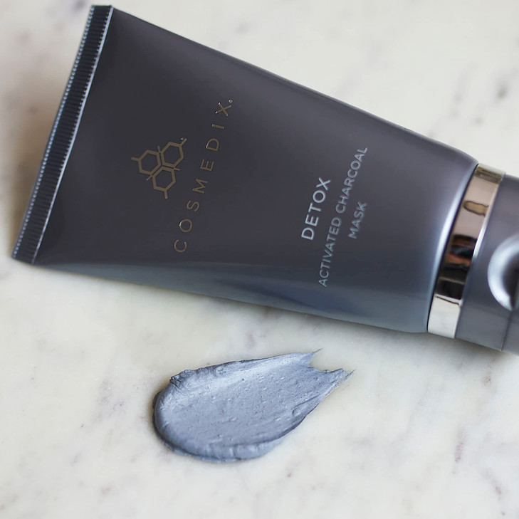 COSMEDIX Activated Charcoal Detox Mask - Gently Exfoliates Skin - Cleanses Away Age-Accelerating Pollutants and Removes Everyday Impurities - Reveals