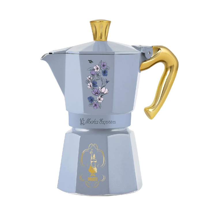 Bialetti  Moka Express Bridgerton: Iconic stovetop Espresso Maker  Official Netflix License, 6 Cups (6 oz.), Aluminum