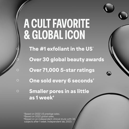 Paula's Choice Skin Perfecting 2% BHA Liquid Salicylic Acid Exfoliant, Gentle Facial Exfoliator for Blackheads, Large Pores, Wrinkles & Fine Lines, T