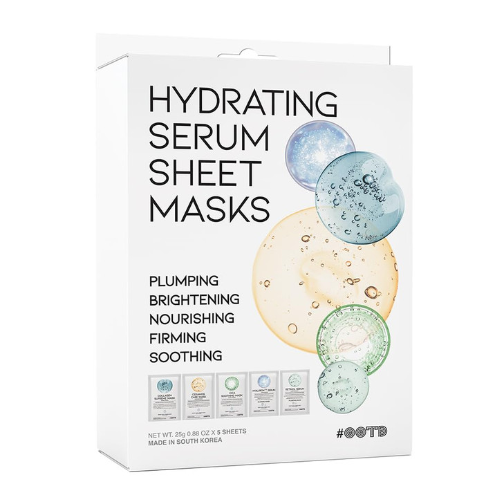 Hydrating Sheet Mask Starter Kit Variety Pack for Skin Care, Dry, Ance, Sensitive Skin, Korean Vegan Facial Sheet Mask for Men & Women, Collagen, Cic