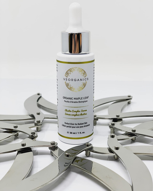 Organic Maple Leaf Elastin Complex Facial Serum - Rich in Vitamin C Serum - Face Serum Skin Care - Anti Aging Serum - Beauty & Personal Care Serum fo