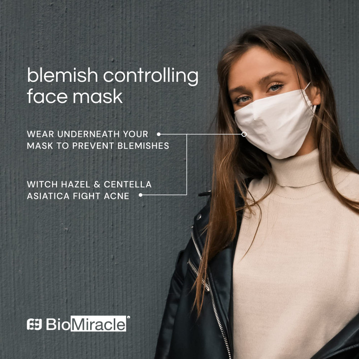 BioMiracle Blemish Controlling Face Mask, Hydrating Facial Masks For Skin Care, Moisturizing Sheet Masks For Face (6 Pack)