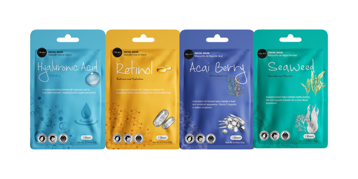 celavi Face Mask Set Korean Beauty Essence Facial Paper Sheet Mask Korea Skin Care Moisturizing 2 Packs of each 12 New flavors K-Beauty Skincare 24 m