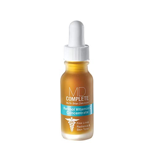 MD Complete Retinol Vitamin C Concentrate Serum | Anti-Aging High Potency Vitamin C Serum | with Retinol, Vitamins C & E, Omega 3-6 & 9, Fruit Seed E