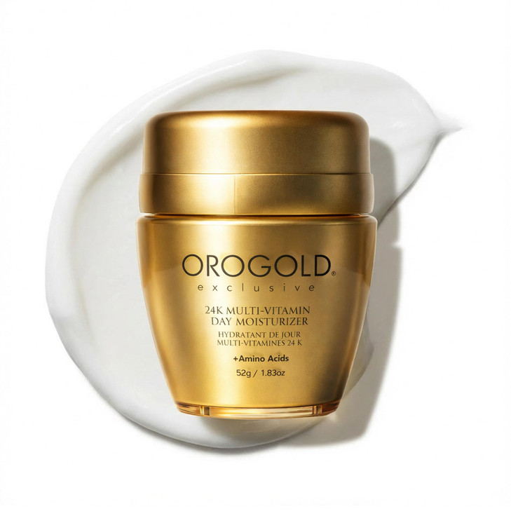 Orogold 24K Multi-Vitamin Day Moisturizer with Amino Acids, Day Cream with Vitamin C, Vitamin A and Vitamin E, 52 G / 1.83 Oz.