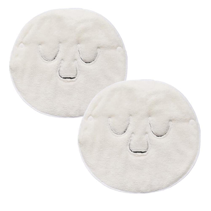 Angzhili 2 Pcs Hot Compress Face Towel Masks, Reusable Facial Steamer Towel for Hot Cold Skin care,Moisturizing Face Steamer, Beauty Facial Towel for