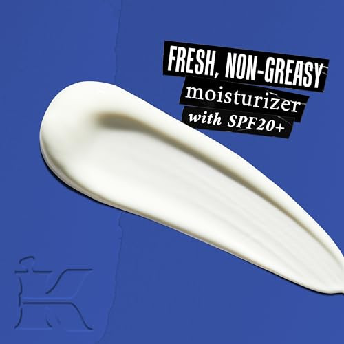 Kiehl's Facial Fuel Moisturizer with SPF 20 for Men, Energizing Face Moisturizer for Dull Skin, Non-Greasy Feel, Hydrating Lotion & Broad Spectrum Su