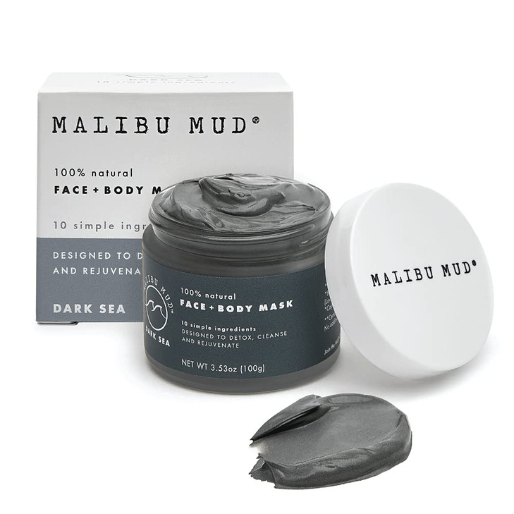 MALIBU MUD, All-Natural Face and Body Mask for Daily Detox, Cleanse, Rejuvenate without Drying Your Skin, for All Skin Types