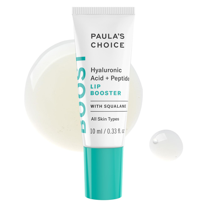 Paula's Choice BOOST Hyaluronic Acid + Peptide Lip Booster, Hydrating Treatment for Lip Volume, Loss of Firmness & Fine Lines, with Squalane, Fragran