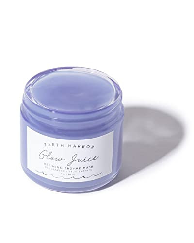 Earth Harbor | GLOW JUICE Refining Enzyme Mask | 100% Natural & Nontoxic | Red Seaweed + Fruit Enzymes | Brightens and Clarifies |2 oz