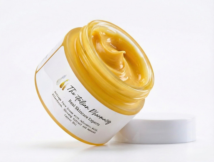 The Italian Pharmacy Face Moisturizer Anti Age Wrinkles Refines lines with Hyaluronic Acid Ginseng Extract Nourishing and Plumping Skin