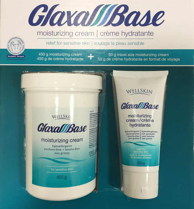 Glaxal Base Moisturizing Cream Value Pack 450g+50g travel size