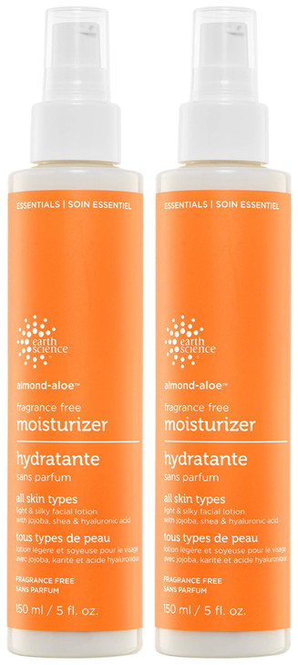 Earth Science - Fragrance-Free Almond-Aloe Moisturizer, 2 Pack (5 fl. oz.)