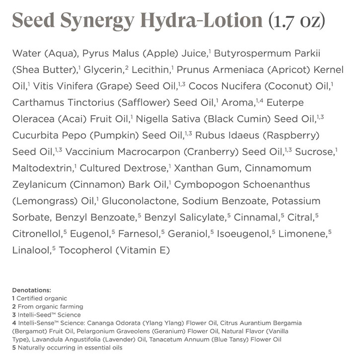 Intelligent Nutrients Seed Synergy Hydra-Lotion - Formerly Restorative Moisture Emulsion - Daily Moisturizer for Dry to Oily Skin (1.7 oz)
