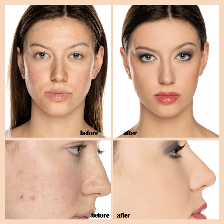 PHOERA Foundation Makeup, Flawless Soft Matte Oil Control Liquid Foundation, Full Coverage Mattle Oil-Control Concealer for Older Women, Great Choice