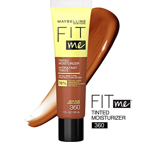 Maybelline Fit Me Tinted Moisturizer, Natural Coverage, Face Makeup, 360, 1 Count