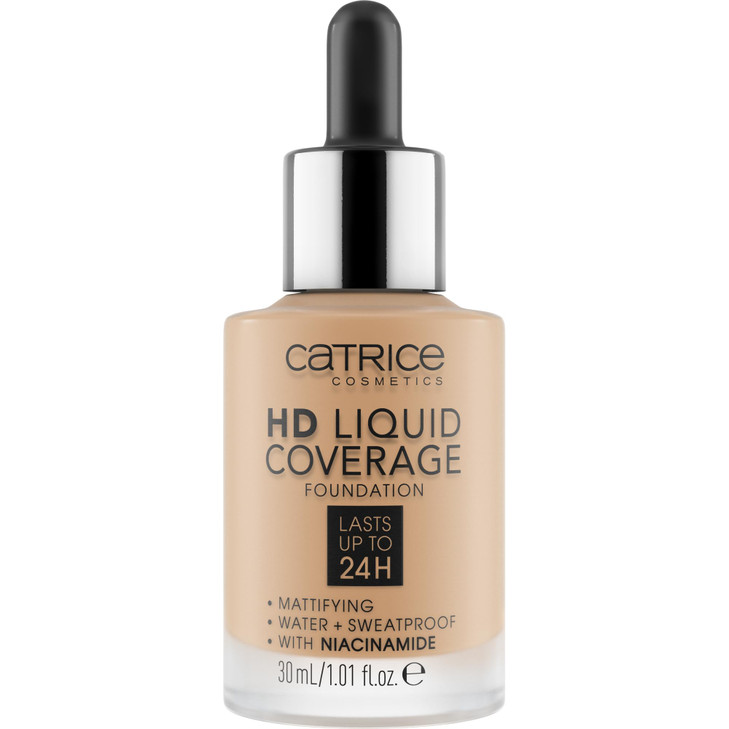 Catrice | HD Liquid Coverage Foundation | Flawless, High Coverage | Vegan & Cruelty Free (032 | Nude Beige)