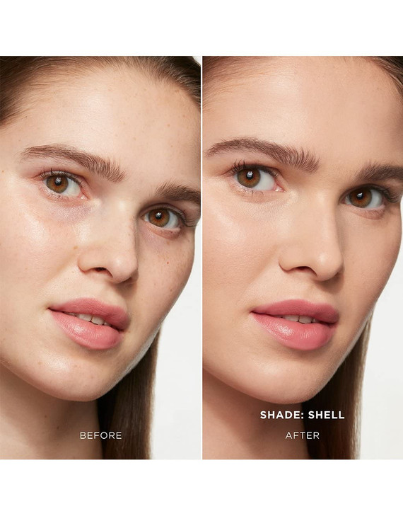 Hourglass Vanish Seamless Finish Foundation Stick. Satin Finish Buildable Full Coverage Foundation Makeup Stick for an Airbrushed Look. (SHELL)