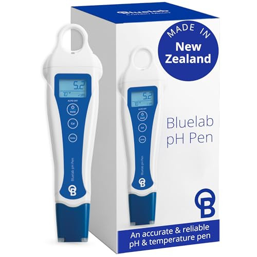 bluelab pH Pen - ± 0.1 pH Accurate, Durable Double Junction Probe, Waterproof & Floats, Auto Temperature Compensation, Easy Calibration - Made in NZ