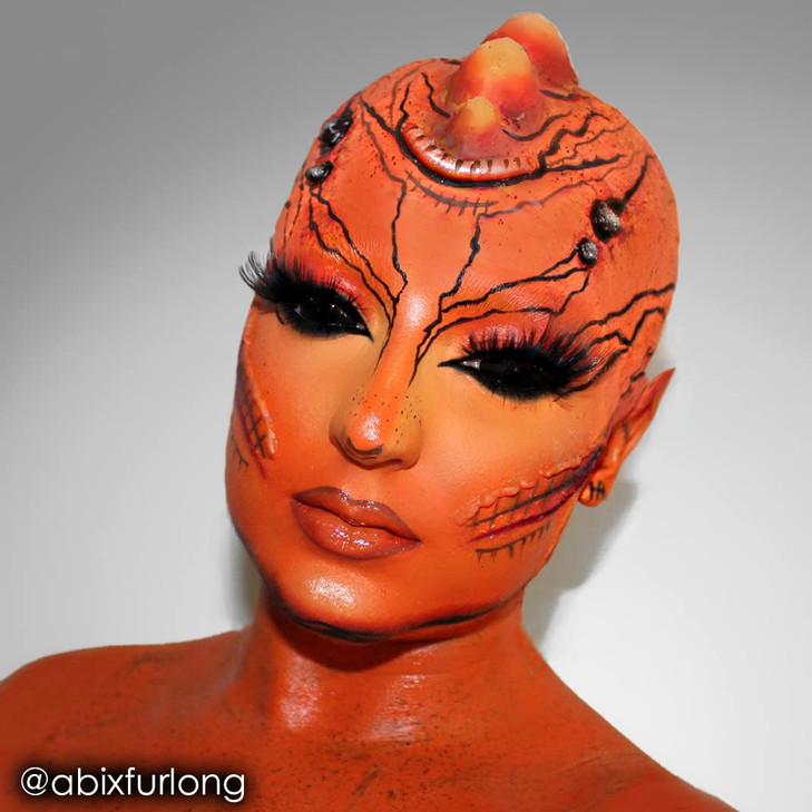 Mehron Makeup CreamBlend Stick | Face Paint, Body Paint, & Foundation Cream Makeup | Perfect for Halloween (.75 oz) (ORANGE)