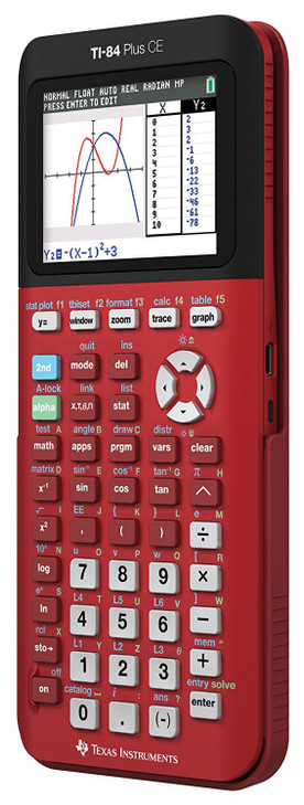 Texas Instruments TI-84 Plus CE Radical Red Graphing Calculator