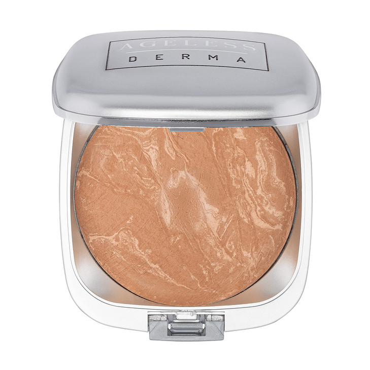 Ageless Derma Mineral Baked Foundation Makeup- A Vegan -Paraben - Gluten and Cruelty Free Powder Foundation (Mega Beige)