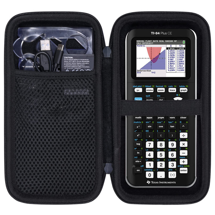 co2CREA Carrying Case for Texas Instruments TI-84 Plus CE Python Enhanced/TI-84/TI-Nspire CX II CAS/TI-Nspire CX II/TI-83 Plus/TI-89 Titanium/TI-85/T