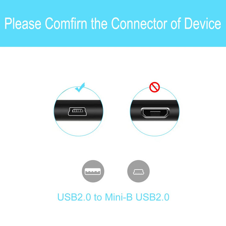 YEHUIM Calculator Charger for TI-84 Plus CE/TI 84 Plus CE Color/ TI84 Plus C Silver Edition Graphing Calculator, 3FT Charging Cable for Texas TI-Nspi