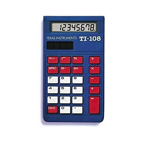 Texas Instruments TI-108 Solar Power Calculator/Teachers Kit (set of 10)