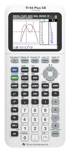 Texas Instruments TI-84 Plus CE Color Graphing Calculator, Bright White