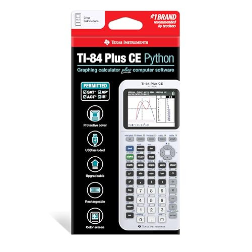 Texas Instruments TI-84 Plus CE Color Graphing Calculator, Bright White