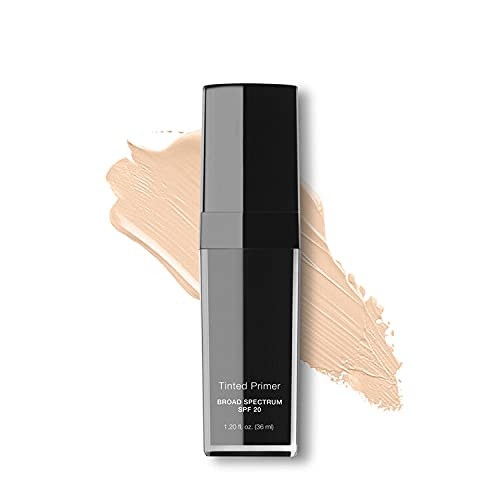 Beauty Deals Tinted Face Primer Broad Spectrum SPF 20 Hydrates Smooths and Protects Skin (Light)