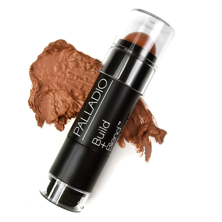 Palladio Contouring Makeup Stick BUILD + BLEND Contour Stick Makeup, Face Makeup for Perfect Sculpting Look, 0.23 Ounce (Cinnamon)