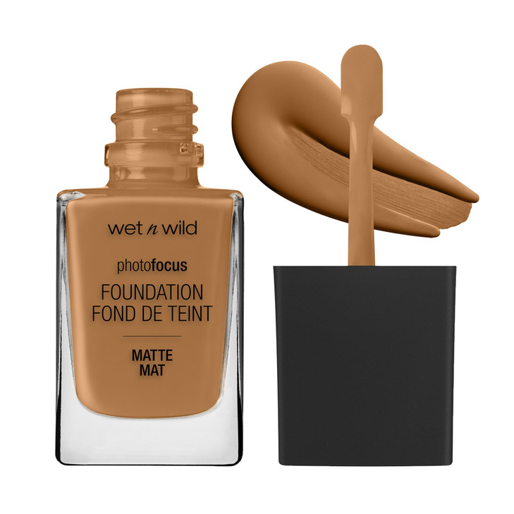 wet n wild Photo Focus Matte Liquid Foundation Caramel, Vegan & Cruelty-Free