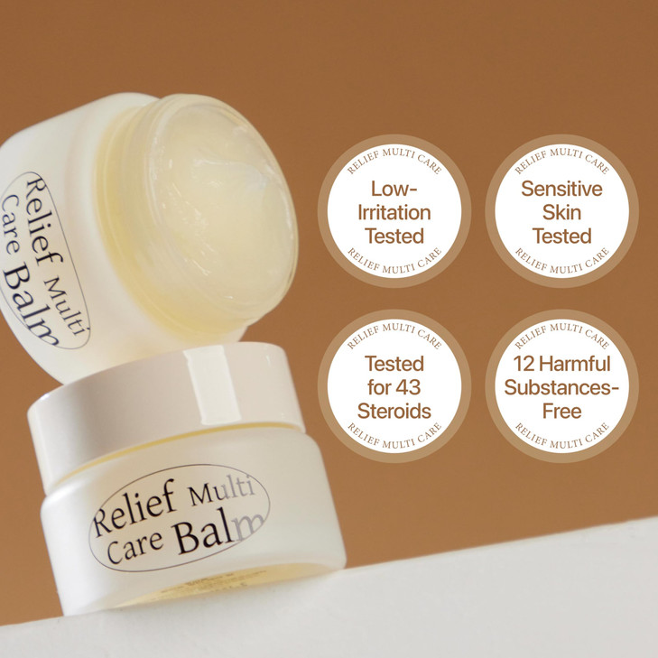 LU'PIUM Relief Multi Care Balm 30g, 1.06 oz  Vegan Moisturizing & Soothing All-in-One Balm for Face, Lips & Body, with Cica, Ceramide & Natural Oils