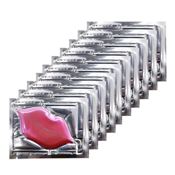 Adofect 30 Pcs Collagen Crystal Lip Masks, Moisturizing Lip Mask Set for Dark Lips Treatment, Smoothing lip Lines Reduce Wrinkles Dryness, Valentine'