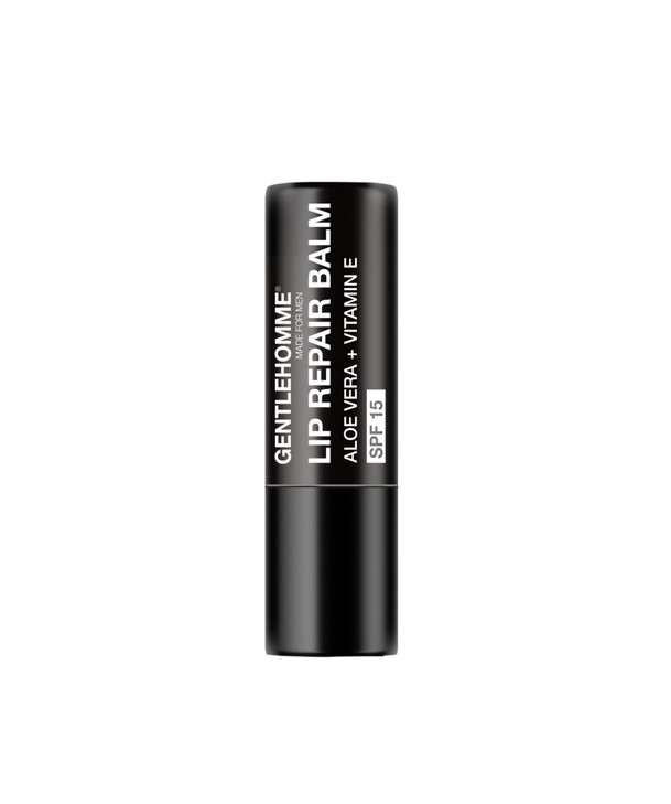 Gentlehomme - Lip Repair Balm - Mens Lip Balm with SPF 15 - With Aloe Vera & Vitamin E - Repair & Hydrate Dry, Cracked, Chapped Lips - Long-Lasting
