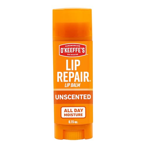 O'Keeffe's Lip Repair Unscented Lip Balm for Dry, Cracked Lips - Stick (1 Pack) - Moisturizer for Very Dry Lips