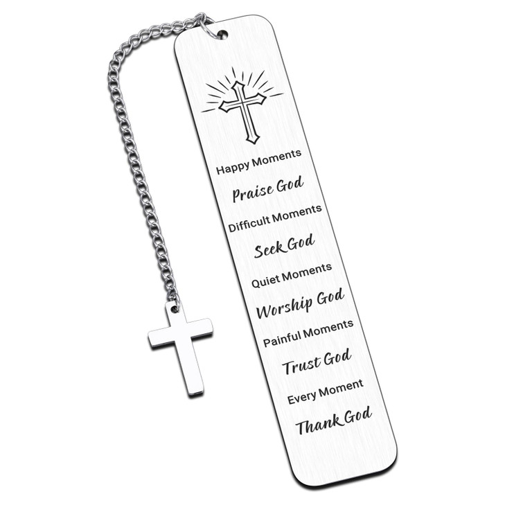 Bible Bookmarks, Christian Gifts for Women Men, Baptism Gifts for Boys Girls, Religious Gifts for Men Women, Inspirational Gifts for Reading, Metal B