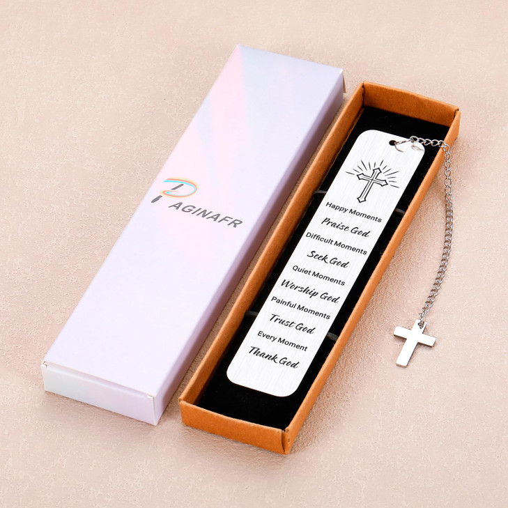 Bible Bookmarks, Christian Gifts for Women Men, Baptism Gifts for Boys Girls, Religious Gifts for Men Women, Inspirational Gifts for Reading, Metal B